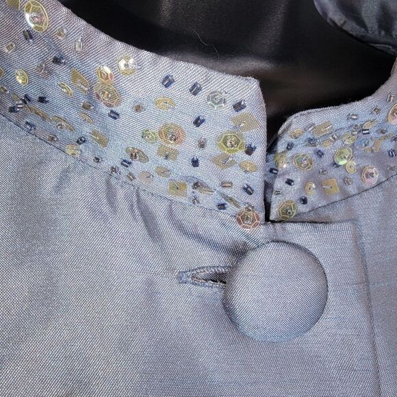 David's Bridal Nwt three-quarter sleeve shantung short jacket dress motb 18 - Picture 9 of 15